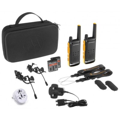 MOTOROLA T82 Extrem Walkie Talkie Duo UK con Adapt