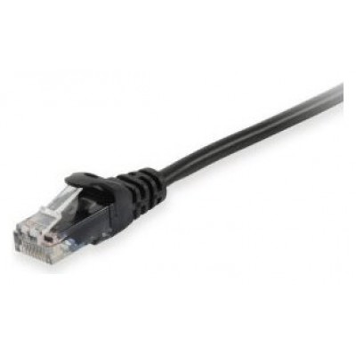 LATIGUILLO U/UTP CAT.6A LIBRE HALOGENOS 1M COLOR NEGRO
