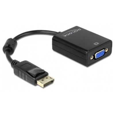 Delock Adaptador Displayport Macho/VGA Hembra Negr