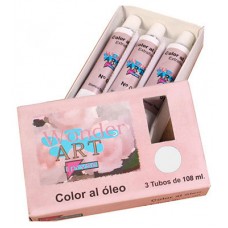 Pryse 6251002 pintura al óleo 108 ml Tubo Plata, Titan, Blanco (Espera 4 dias)