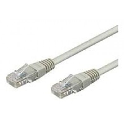 Cable de red gris de pares trenzados, en categoria 6