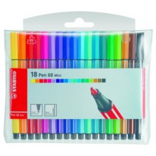 ROTULADOR PUNTA FIBRA MEDIA 1MM. PEN 68 AZUL NEON STABILO 68/031 (MIN10) (Espera 4 dias)