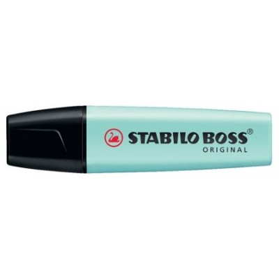 MARCADOR.FLUORESCENTE BOSS TRAZO 2/5MM. TURQUESA PASTEL STABILO 70/113 (MIN10) (Espera 4 dias)