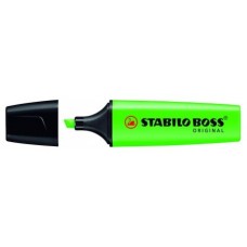 MARCADOR FLUORESCENTE BOSS ORIGINAL TRAZO 2/5MM. VERDE STABILO 70/33 (MIN10) (Espera 4 dias)