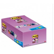 PACK 4 BLOCS 270 HOJAS NOTAS ADHESIVAS 76X76MM SUPER STICKY CANARY YELLOW 2028-SSCYPPX4 POST-IT 7100321358 (Espera 4 dias)