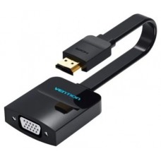 CONVERSOR HDMI/M A VGA/H JACK 3.5/H 15 CM NEGRO VENTION (Espera 4 dias)