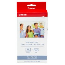 TARJETA POSTAL CANON KP-36IP 36 HOJAS PARA SELPHY