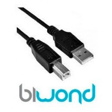Cable USB 2.0 Impresora 3m BIWOND (Espera 2 dias)