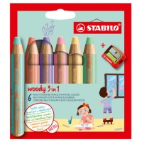 STABILO woody 3 in 1 Colores surtidos 6 pieza(s) (Espera 4 dias)
