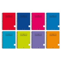 CUADERNO TAPA POLIPROPILENO EXTRADURA UNICOLOR5 A4+ 120 HOJAS 90GR. 5X5 COLORES SURTIDOS PAPYRUS 88462193 (MIN5) (Espera 4 dias)