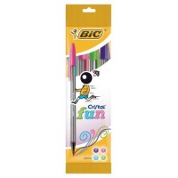 BLISTER 4 BOLIGRAFO CRISTAL FUN PUNTA 1,6 MM. COLORES SURTIDOS BIC 8957921 (Espera 4 dias)