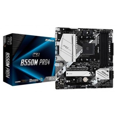 PLACA BASE ASROCK AM4 B550M PRO4