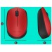 LOGITECH Raton m171 optico wireless rojo