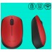 LOGITECH Raton m171 optico wireless rojo
