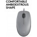 LOGITECH Raton M110 gris con cable USB, 3 botones, Silencioso