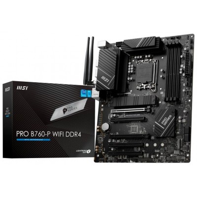 PLACA MSI PRO B760-P WIFI DDR4,INTEL,1700,B760,4DDR4,WIFI,MATX (Espera 4 dias)