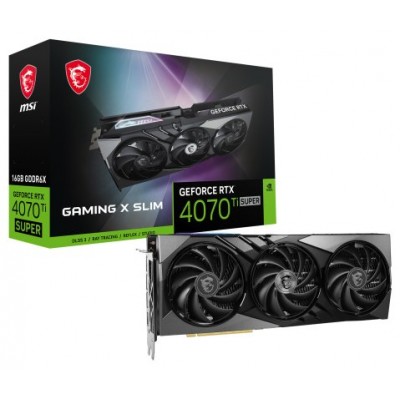 TARJETA GRAFICA MSI RTX 4070TI SUPER 16GB GAMING X SLI 3X
