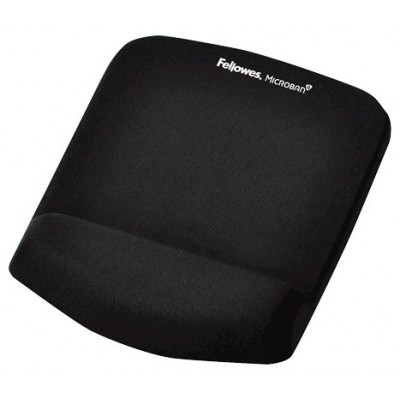 ALFOMBRILLA CON REPOSAMUÑECAS RATON PLUSHTOUCH NEGRO FELLOWES 9252003 (Espera 4 dias)