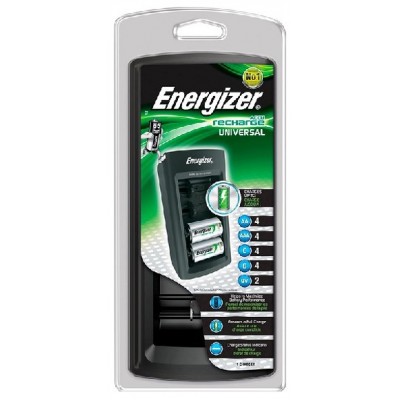 CARGADOR UNIVERSAL PILAS RECARGABLES AA/AAA/C/D/9V ENERGIZER E301335801 (Espera 4 dias)