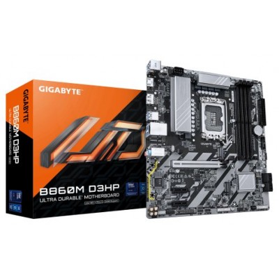 GIGABYTE B860M D3HP Placa base - CPUs Intel Core Ultra, VRM de 4+1+2+1 fases, hasta 9066MHz DDR5, 2xPCIe 4.0 M.2, LAN GbE, USB 3.2 Gen 1 (Espera 4 dias)