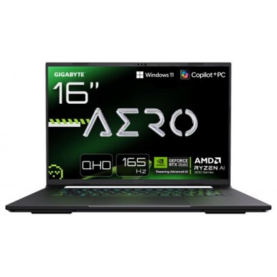 GIGABYTE AERO X16 1VH93PTC64DH ordenador portatil Copilot+ PC AMD Ryzen AI 7 350 Portátil 40,6 cm (16") WQXGA 32 GB DDR5-SDRAM 1 TB SSD NVIDIA GeForce RTX 5060 Wi-Fi 6E (802.11ax) Windows 11 Home Gris (Espera 4 dias)