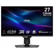 MSI MONITOR MAG 274UPDF E16M. 27" RAPID VA MINI-LED PLANO. 3840X2160. 160HZ. NEGRO (Espera 4 dias)
