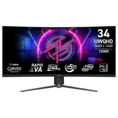 MSI MPG 346CQRF X24 pantalla para PC 86,4 cm (34") 3440 x 1440 Pixeles UltraWide Quad HD Negro (Espera 4 dias)