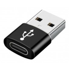 ADAPTADOR GEMBIRD USB AM A TIPO C HEMBRA, NEGRO