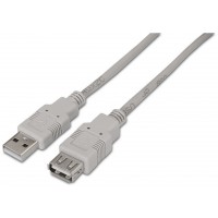 CABLE USB 2.0 TIPO AM-AH BEIGE 1.0M AISENS A101-0012