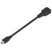 CABLE USB 2.0 OTG TIPO MINI BM-AH NEGRO 15CM AISENS