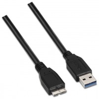 AISENS - CABLE USB 3.0, TIPO A/M-MICRO B/M, NEGRO, 2.0M