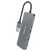 HUB USB 3.2 GEN2 10G USB-A/M-2xUSB-C/H-2xUSB-A/H GRIS