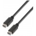 Aisens  Cable USB 2.0 3A C/M-C/M Negro 3.0M