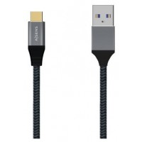 Aisens Cable USB 3.1 Gen2 Alu 3A CM-AM Gris 1.0M