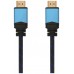 AISENS - CABLE HDMI V2.0 PREMIUM ALTA VELOCIDAD / HEC 4K@60HZ 18GBPS, A/M-A/M, NEGRO/AZUL, 1.0M