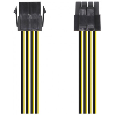 CABLE ALIMENTACION 8PIN H-4+4PIN M 30CM AISENS