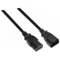 AISENS - CABLE ALIMENTACIoN CPU, C13/H-C14/M, NEGRO, 1.5M