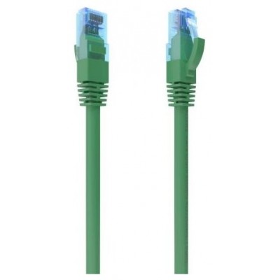 AISENS - CABLE DE RED LATIGUILLO RJ45 CAT.6 UTP AWG26 CCA, VERDE, 25CM