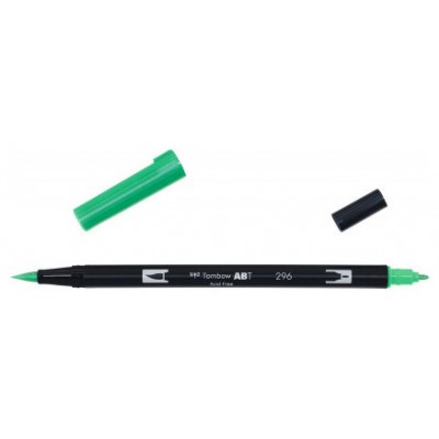 ROTULADOR DOBLE PUNTA PINCEL COLOR GREEN TOMBOW ABT-296 (Espera 4 dias)