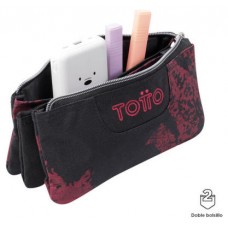 ESTUCHE ESCOLAR TRES COMPARTIMENTOS TIZA ROJA - TABLERO TOTTO AC52ECO012-2310Z-5C5 (Espera 4 dias)