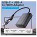 ADAPTADOR USB-A/USB-C A HDMI NEGRO VENTION (Espera 4 dias)
