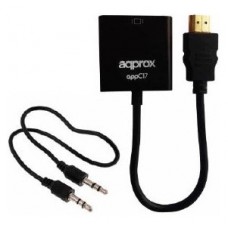ADAPTADOR HDMI A VGA CON AUDIO APPROX APPC17