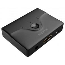HDMI SWITCH 3 PUERTOS 4K + CONTROL REMOTO APPROX (Espera 4 dias)