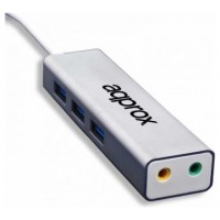 TARJETA DE SONIDO USB 5.1 APPROX APPUSB51HUB + HUB