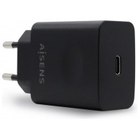 CARGADOR USB-C PD3.0 1XUSB-C 20W NEGRO AISENS