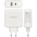 AISENS - CARGADOR 57W 1xUSB-C PD3.0 45W 1xUSB-A 5V/2.4A 12W BLANCO