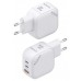 AISENS - CARGADOR GaN 65W, 2xUSB-C PD3.0 QC4.0, 1xUSB-A QC3.0, BLANCO