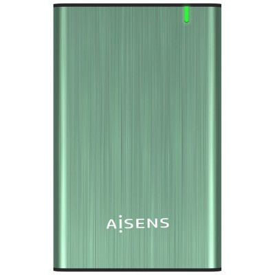 AISENS CAJA EXTERNA 2,5" ASE-2525BWN 9.5MM SATA A USB 3.0/USB3.1 GEN1, VERDE PRIMAVERA