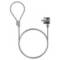 AISENS - CABLE DE SEGURIDAD T-LOCK CON CERRADURA DE LLAVE PARA ORDENADOR, MONITOR, PORTATIL 1.5M