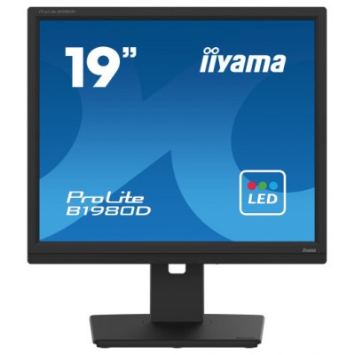 MONITOR IIYAMA 19" B1980D-B5, 1280 x 1024, 60HZ, 5 MS, VGA, DVI, REG ALT, GIRO, INCL, PIVOT (Espera 4 dias)